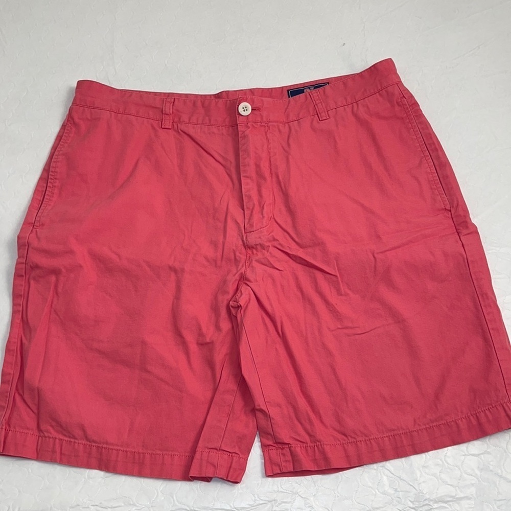 Vineyard Vines lobster reef flat front cotton club shorts 36